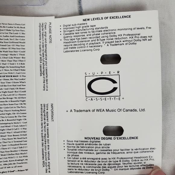 Vintage 1987 Prince Sign O The Times Cassette - Picture 11 of 16